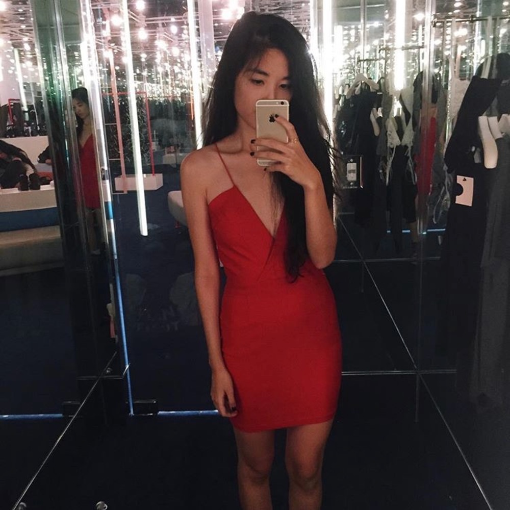 Nasty Gal red dress